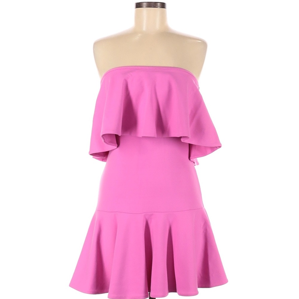 Susana Monaco strapless pink cocktail dress